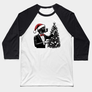 German Shorthaired Pointer Dog Christmas Baseball T-Shirt